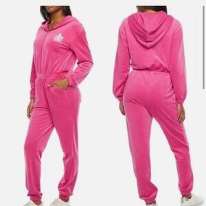 Juicy Couture Pink Hooded Jumpsuit